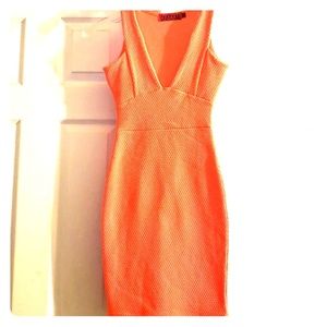 Orange Bodycon Mini dress